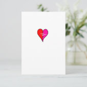 Valentijn! Bedankkaart (Staand voorkant)