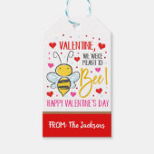 Valentijn Bee Gift Label Cadeaulabel (Voorkant)
