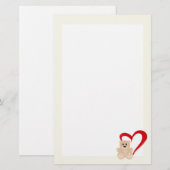 Valentijn Beer Briefpapier (Voorkant / Achterkant)