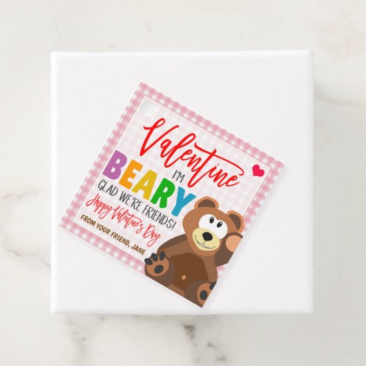 Valentijn Beer Gift Label (In situ)