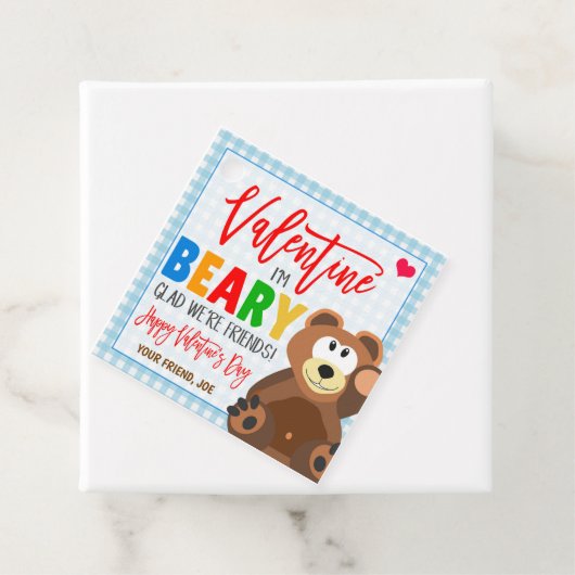 Valentijn Beer Gift Label (In situ)