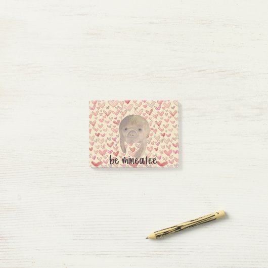 Valentijn beheren post-it® notes (Op bureau)