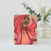 Valentijn Belly Dancer Briefkaart (Staand voorkant)
