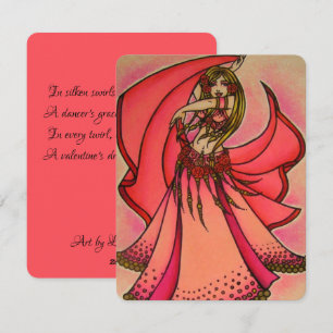 Valentijn Belly Dancer Briefkaart