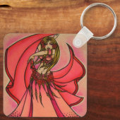 Valentijn Belly Dancer Sleutelhanger (Achterkant)