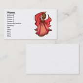 Valentijn Belly Dancer Visitekaartjes (Voorkant / Achterkant)