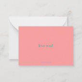valentijn 'ben van mij' notitiekaartje (Achterkant)