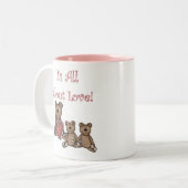 Valentijn Beren Over Liefde Tweekleurige Koffiemok (Voorkant links)