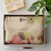 Valentijn Bericht Roze Parasol Tissuepapier (Geschenk)