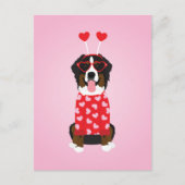 Valentijn Berner Berghond Briefkaart (Voorkant)