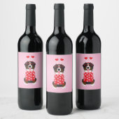 Valentijn Berner Berghond Wijn Etiket (Flessen)