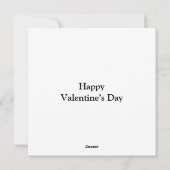 Valentijn beschrijft WordArt Black Tekst wit Feestdagenkaart (Achterkant)