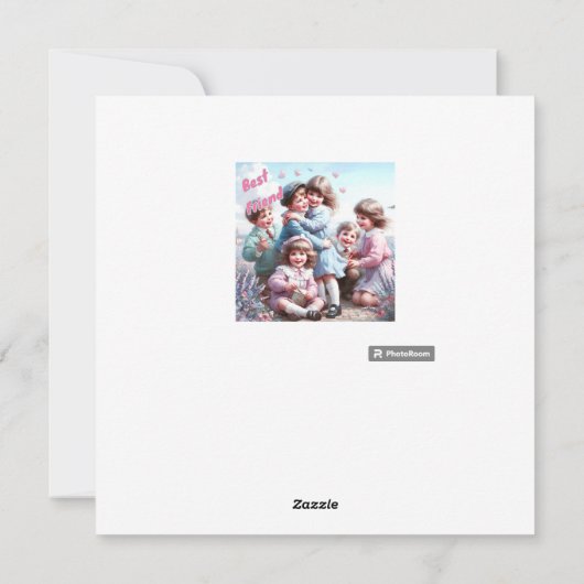 Valentijn ~ BESTE VRIEND ~ Kinderen ~ Feestdagenkaart (Achterkant)