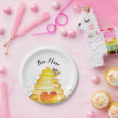 Valentijn-bijenmijn Papieren Bordje (Feest)