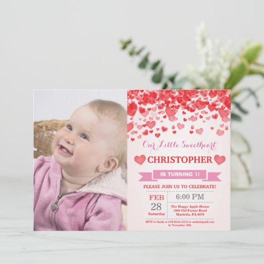 Valentijn Birthday Onze kleine schatje Kaart (Staand voorkant)