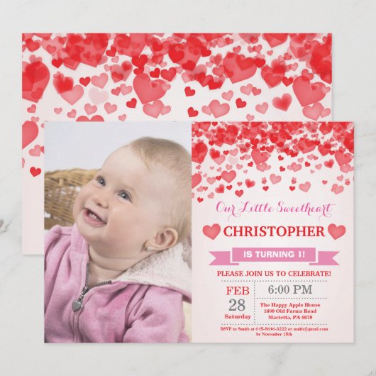 Valentijn Birthday Onze kleine schatje Kaart (Voorkant / Achterkant)