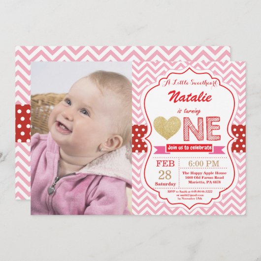 Valentijn Birthday Onze kleine schatje Kaart (Voorkant / Achterkant)