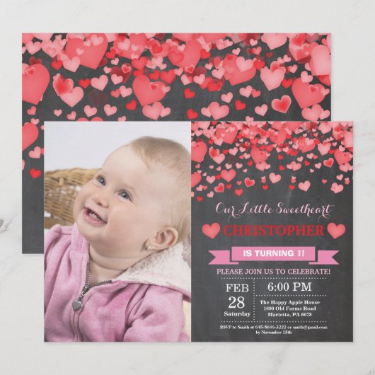 Valentijn Birthday Onze kleine schatje Kaart (Voorkant / Achterkant)