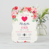 Valentijn Birthday Uitnodiging (Staand voorkant)