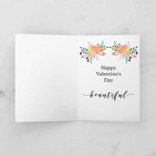 Valentijn Bloemen Schattigee Vossen Samen Feestdagen Kaart (Binnen)