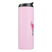 Valentijn Blowing Bubble Cupido Valentijnsdag Thermosbeker (Gedraaid links)