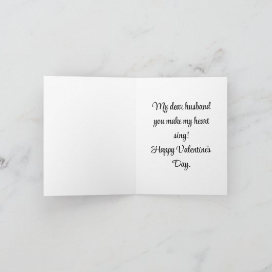 Valentijn Bluebird Kaart (Binnen)