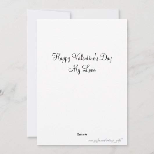 Valentijn boer Cupid Flat Card Feestdagenkaart (Achterkant)