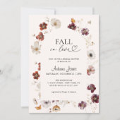 Valentijn Boho Herfst Bruiloftsshower Bloemboog Kaart (Voorkant)