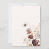 Valentijn Boho Herfst Bruiloftsshower Bloemboog Kaart (Achterkant)