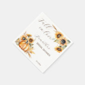 Valentijn boho pompoen zonnebloemen servies servet (Hoek)