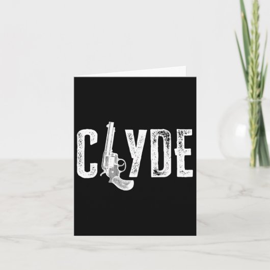 Valentijn Bonnie Clyde bijpassende koppel Liefde T Kaart (Voorkant)