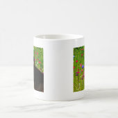 Valentijn Border Collie met mooie bloemetjes Koffiemok (Center)