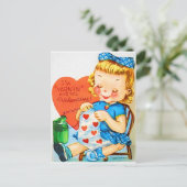  Valentijn breien Feestdagenkaart (Staand voorkant)