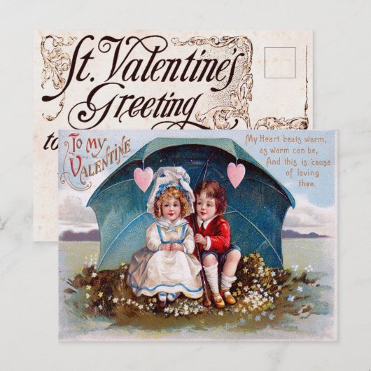 Valentijn Briefkaart (Voorkant / Achterkant)