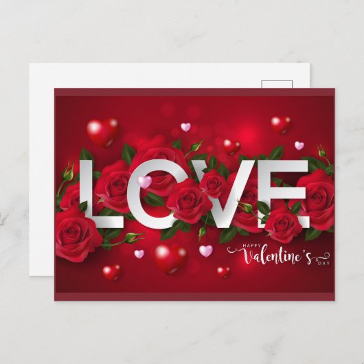 Valentijn Briefkaart (Voorkant / Achterkant)