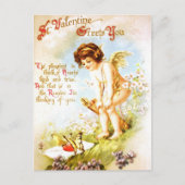 Valentijn  Briefkaart Liefdesbrief Cupido Angel (Voorkant)