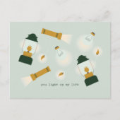 Valentijn Briefkaart van bloemen en regenbogen (Voorkant)