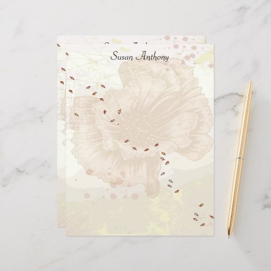 Valentijn Briefpapier (Voorkant / Achterkant in situ)