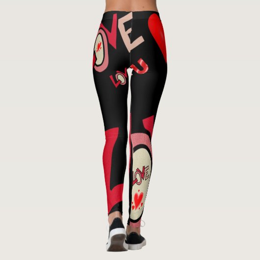 Valentijn broek Leggings Lang (Achterkant)