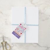 Valentijn Bubble Labels Cadeaulabel (Met Touw)