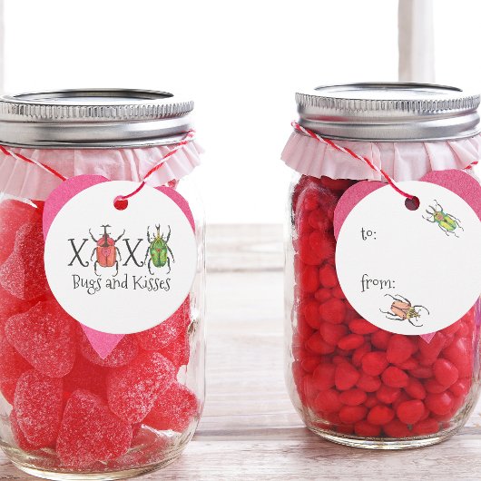 Valentijn Bugs Bedankjes Labels