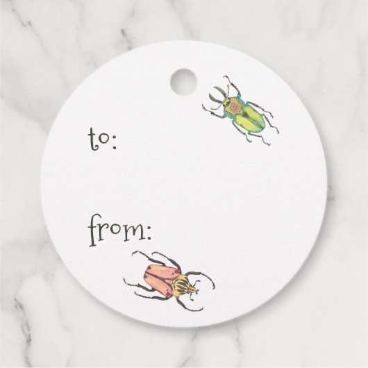 Valentijn Bugs Bedankjes Labels (Achterkant)