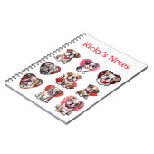 Valentijn Bulldog gepersonaliseerd Notitieboek (Linkerzijde)