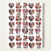 Valentijn Bulldog gepersonaliseerd Planner (Achterkant)