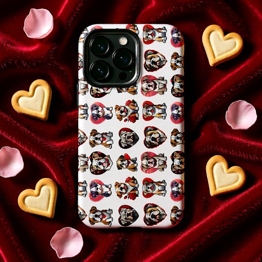 Valentijn Bulldog iPhone Hoesje