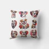 Valentijn Bulldog Kussen (Achterkant)