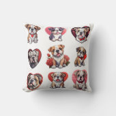 Valentijn Bulldog Kussen (Voorkant)