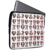 Valentijn Bulldog Laptop Sleeve (Voorkant Rechts)