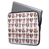 Valentijn Bulldog Laptop Sleeve (Voorkant Links)