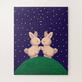 Valentijn Bunnies Legpuzzel